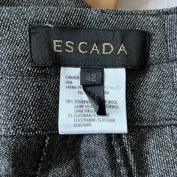 Escada Bootcut Gray Wool Trousers - Picture 7 of 7